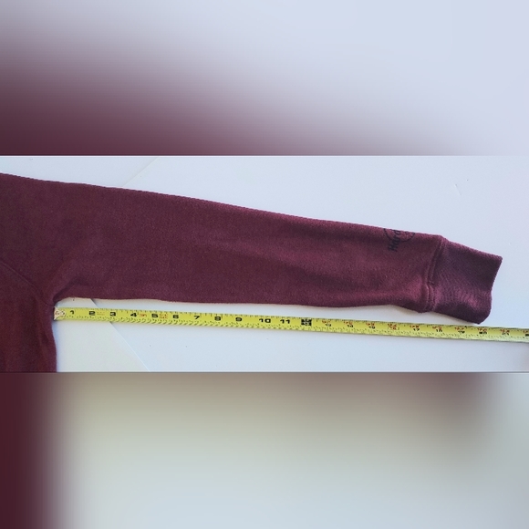 Ladies Small HARD ROCK CAFE PITTSBURGH Burgundy Applique LS Sweatshirt - Picture 6 of 8